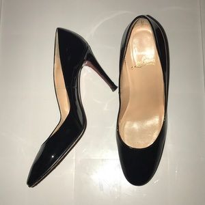 Louboutin patent leather heels. Size 38.